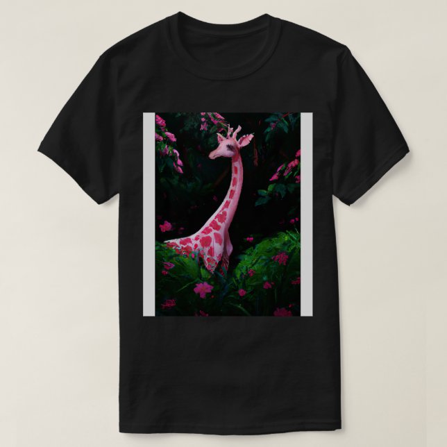 Rosa Giraffe 1 T-Shirt (Design vorne)