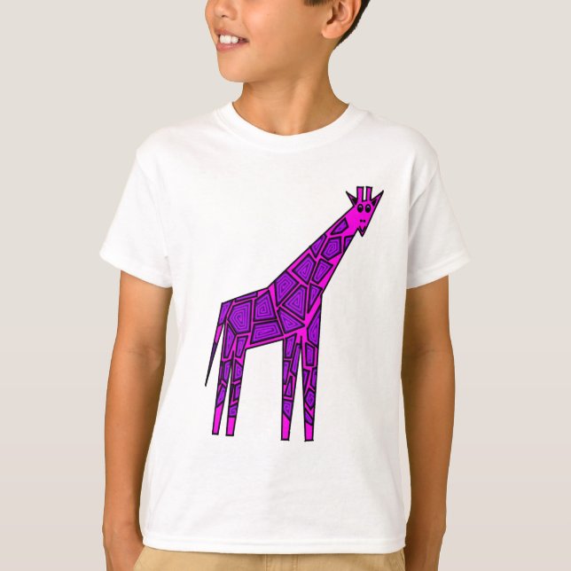 Rosa Giraffe T-Shirt (Vorderseite)
