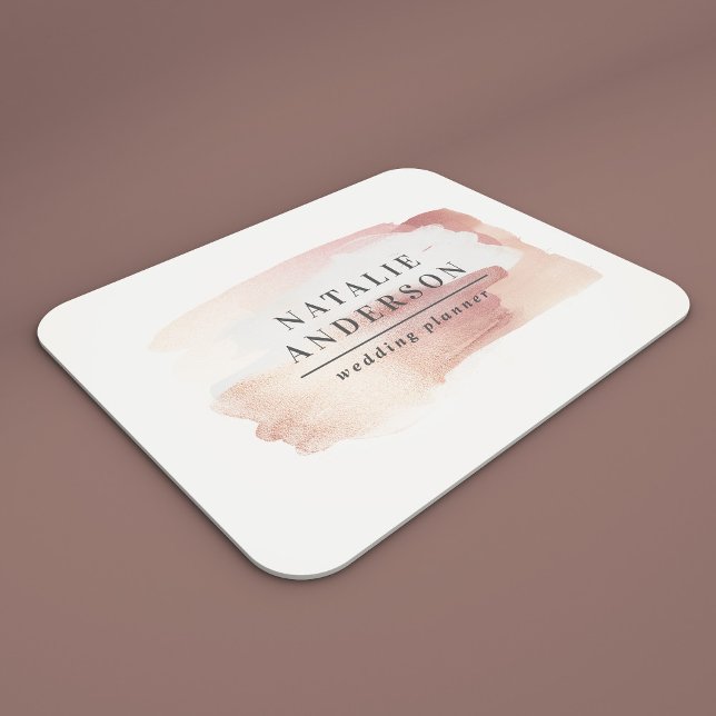 Rosa Girl Rose Gold modern stilvoll und elegant Mousepad (Von Creator hochgeladen)