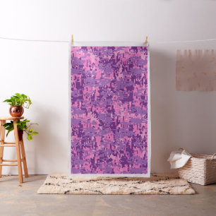 Rosa Girly Digital-Camouflage-Tarnung Stoff