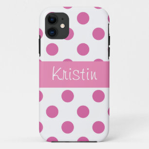 Rosa girly Polka-Punkt Iphone 5 Hüllen