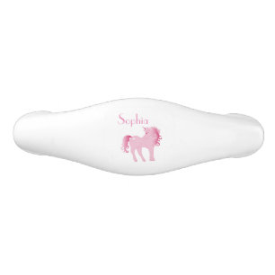 Rosa, Girly und Niedliches Einhorn Keramik Schubladengriff