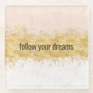 Rosa Glam Glasuntersetzer