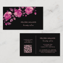 Rosa glänzende metallische Blume Schwarz