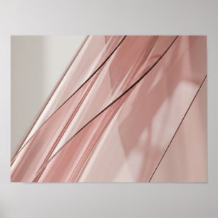 Rosa Glasplatten Abstrakte Wandkunst Poster