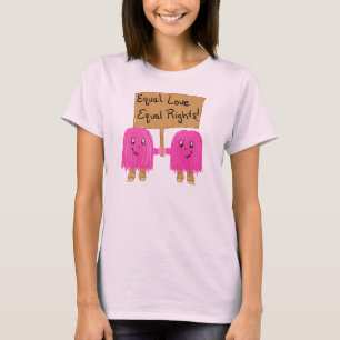 rosa Gleichheit zwei T-Shirt