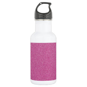 Rosa Glitter, Funkeln, Glitter Hintergrund Edelstahlflasche