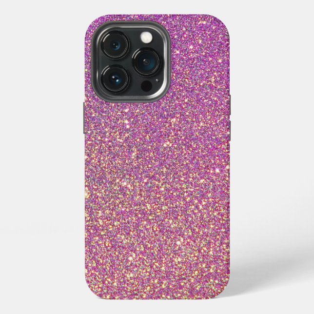 Rosa Glitter iPhone Hülle (Hinten)