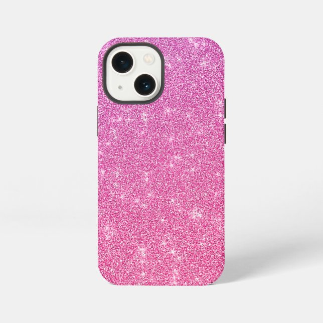 Rosa Glitter iPhone Hülle (Rückseite)