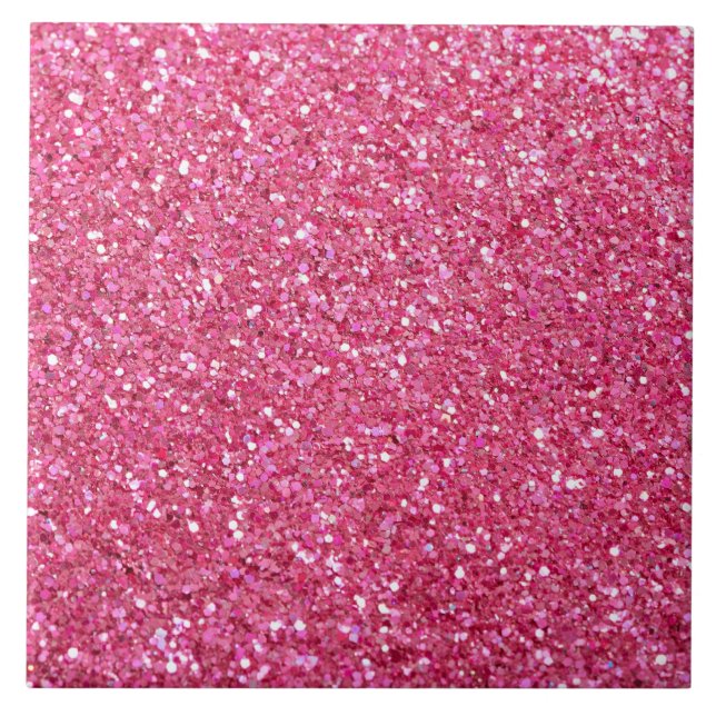 Rosa Glitter-Look,  Fliese (Vorderseite)