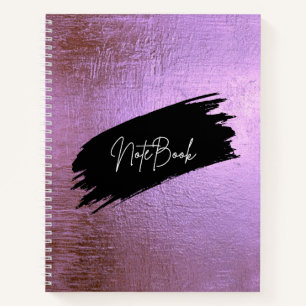 Rosa Glitter-Notizbuch - Rose Gold Ästhetik Spiral Notizbuch