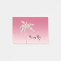 Rosa Glitter-Palmwedel Ombre