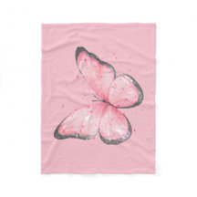 rosa Glitter-Schmetterling