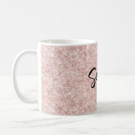 Rosa Glitterfunkeln  Kaffeetasse