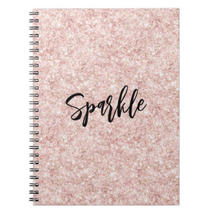 Rosa Glitterfunkeln Notizblock