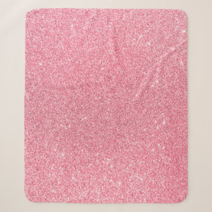 Rosa Glitzer, abstrakte Weihnachtsstruktur. Sherpadecke