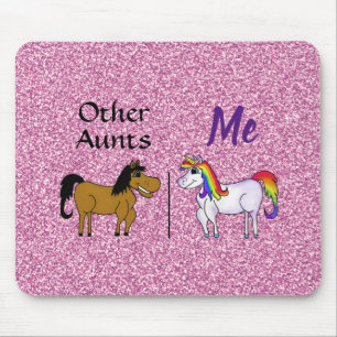 Rosa Glitzer Andere Tanten Mousepad