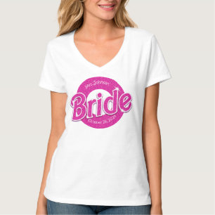 Rosa Glitzer Bride T-Shirt