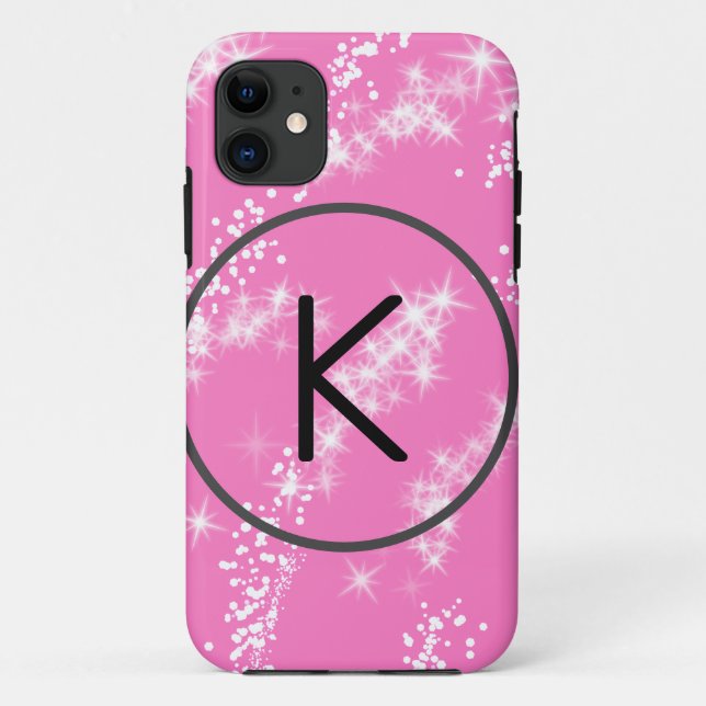 Rosa Glitzer Case-Mate iPhone Hülle (Rückseite)