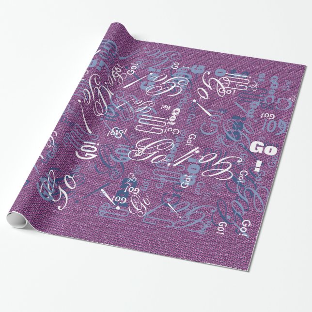 Rosa Glitzer Chevrons Strick Muster drucken Geschenkpapier (Ungerollt)