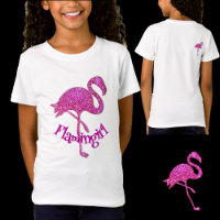 Rosa Glitzer flamingo - anpassbarer Text
