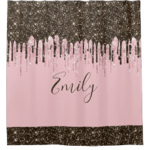 Rosa Glitzer Girly Sparky Personalisierter Name