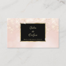 Rosa Glitzer Glam Elegantes Schwarzes Meer