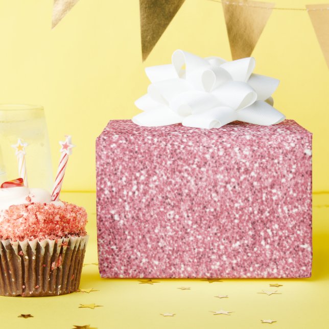 Rosa Glitzer Glitz Unicorn Sparkle Geschenkpapier (Geburtstagsparty)