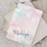 Rosa Glitzer Hübsch Bokeh-Muster iPad Pro Cover<br><div class="desc">Personalisieren Sie dieses hübsche rosa Glitzer-Muster einfach mit Ihrem individuelle Name und/oder Monogramm.</div>