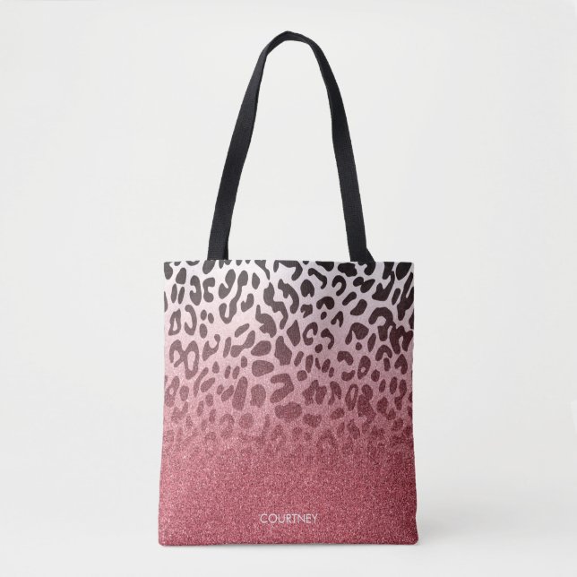 Rosa Glitzer-Leopard-Haut (Vorderseite)