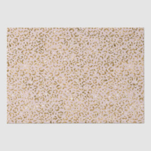 Rosa Glitzer Leopard Print Seidenpapier