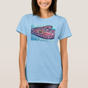 Rosa Glitzer Liebe Kunst Kunst Shirts