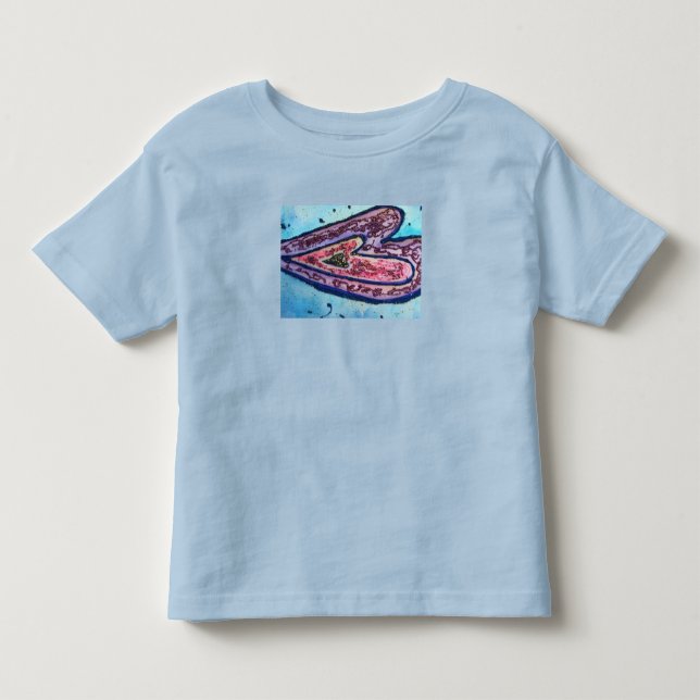 Rosa Glitzer Liebe Kunst Kunst T - Shirt (Vorderseite)