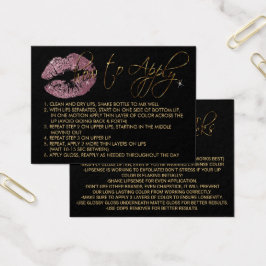 Rosa Glitzer Lippen - Anwenden