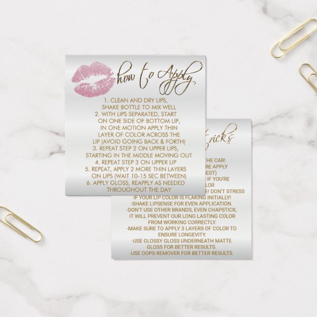 Rosa Glitzer Lippen auf Weiß - Anbringen (Büro)