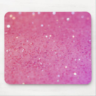 Rosa Glitzer-Neonschein Mousepad