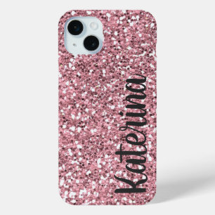 Rosa Glitzer Personalisiert mit Ihrem Namen. Case-Mate iPhone Hülle