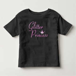 Rosa Glitzer Princess Crown Glitzer Glitzern Kleinkind T-shirt