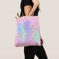 Rosa Glitzer Regenbogen-Hologramm