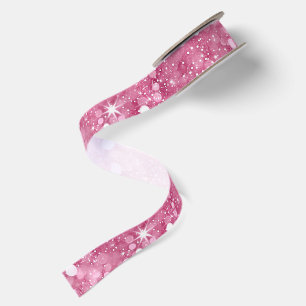 Rosa Glitzer Satinband