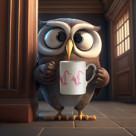 Rosa Glitzer Saxophone Illustration Kaffeetasse