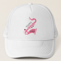 Rosa Glitzer Saxophone Illustration