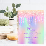 Rosa Glitzer Schönheitssalon 2023 Planer<br><div class="desc">Ein trendiger,  riesenfarbener Hintergrund mit Einhorn- und Regenbogenpastellfarben in Rosa,  lila,  Rose Gold,  Minzgrün. Dekoriert mit Imitaten Glitzer Tropfen in Rose Gold,  Rosa und lila. Ein Terminplaner für Makeup-Künstler,  Haar- und Schönheitssalons. Lila Buchstaben.</div>