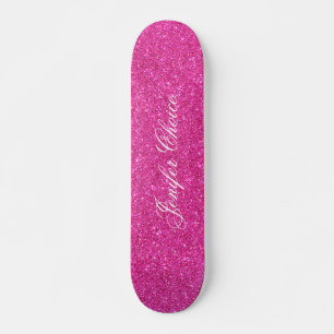 Rosa Glitzer Skateboard