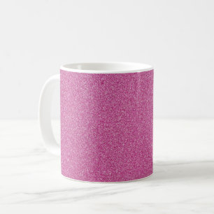 Rosa Glitzer, Sparkle, Hintergrund des Glitzer Kaffeetasse