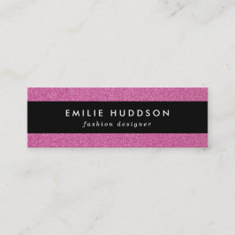 Rosa Glitzer, Sparkle, Hintergrund des Glitzer Mini Visitenkarte