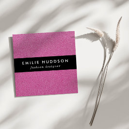 Rosa Glitzer, Sparkle, Hintergrund des Glitzer Quadratische Visitenkarte