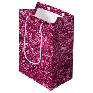 Rosa Glitzer Sparkle Mittlere Geschenktüte