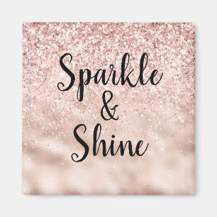 Rosa Glitzer Sparkle Shine Magnet