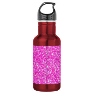 Rosa Glitzer Trinkflasche